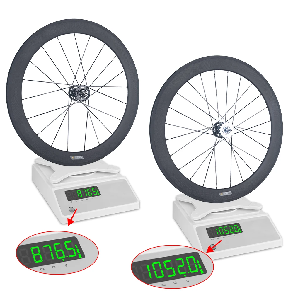 700C Rennrad-Carbon-Laufradsatz für Fixed Gear mit Flip-Flop-Naben von NOVATEC, 38mm 50mm 60mm 88mm Tiefe, 23mm Breite, Clincher-Fahrradlaufradsatz – Detail 18