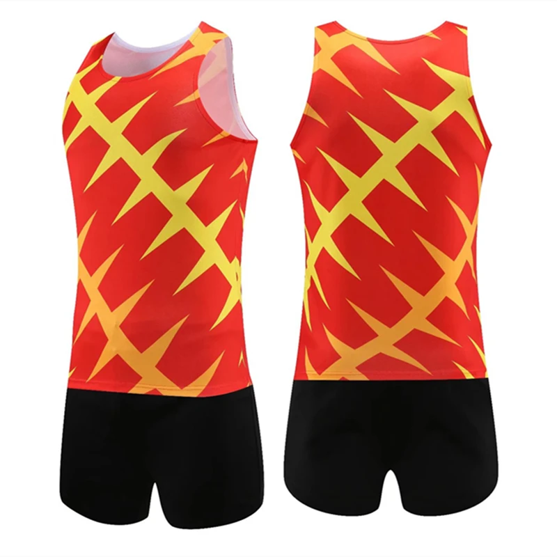 

Men & Women Running Clothes Professional Field Track Suit Quick Dry Athletic Garment Walk Marathon Jogging Training Vest Shorts