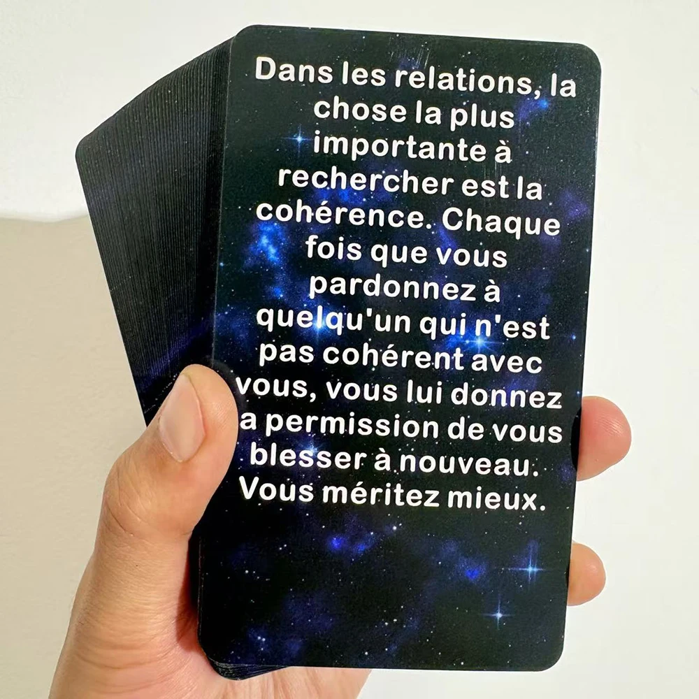 French Oracle Cards, French Tarot Deck, Universe Tarot Cards, Cosmic Wisdom Oracle Cards, 12x7cm, 54-Cards