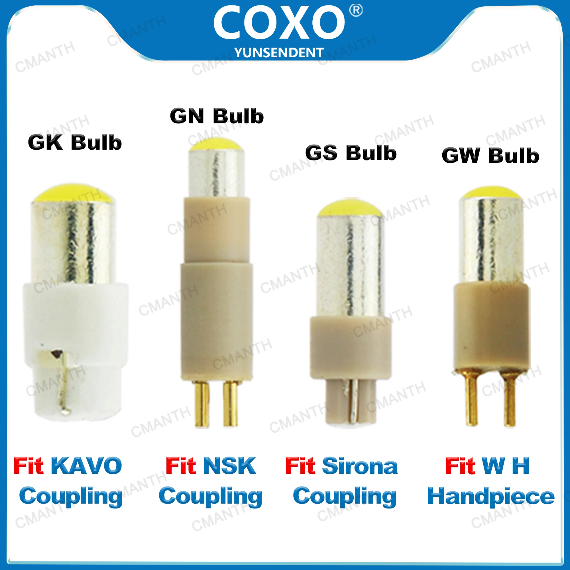 

COXO Dental Handpiece LED Bulb Replacement Dentistry Accessories Fit Kavo NSK W H Sirona Fiber Optic Turbine