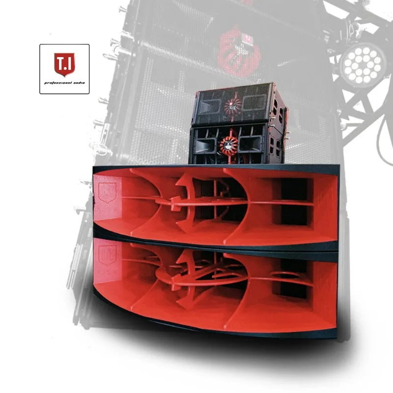 Single 12-inch Three-Way Outdoor PA Speaker, Passive Line Array Pro Audio System for Professional Stage Live Performances