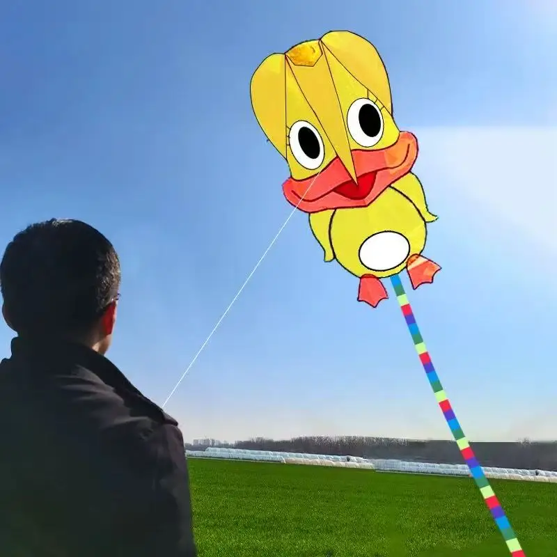 Opblaasbare vliegers Eend vliegeren buitenspeelgoed voor kinderen vliegers sportspeelgoed zachte vliegers wiel volwassenen vlieger professionele windvlieger