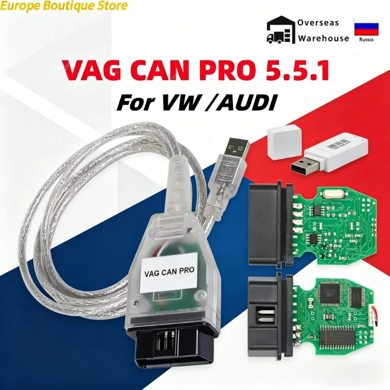 Professional VAG CAN PRO 5.5.1 VCP OBD2 scanner CAN BUS+UDS+K-line diagnostic tool for VW Group wholesale price