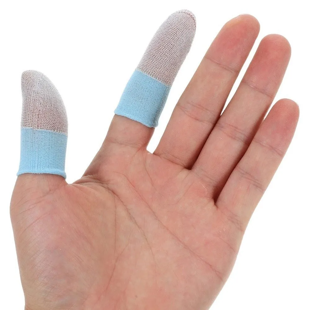 

Dualcolor Touchscreen Finger Covers Anti Slip Sweatproof Thumb Gloves Polyester Breathable Fingertip Gloves