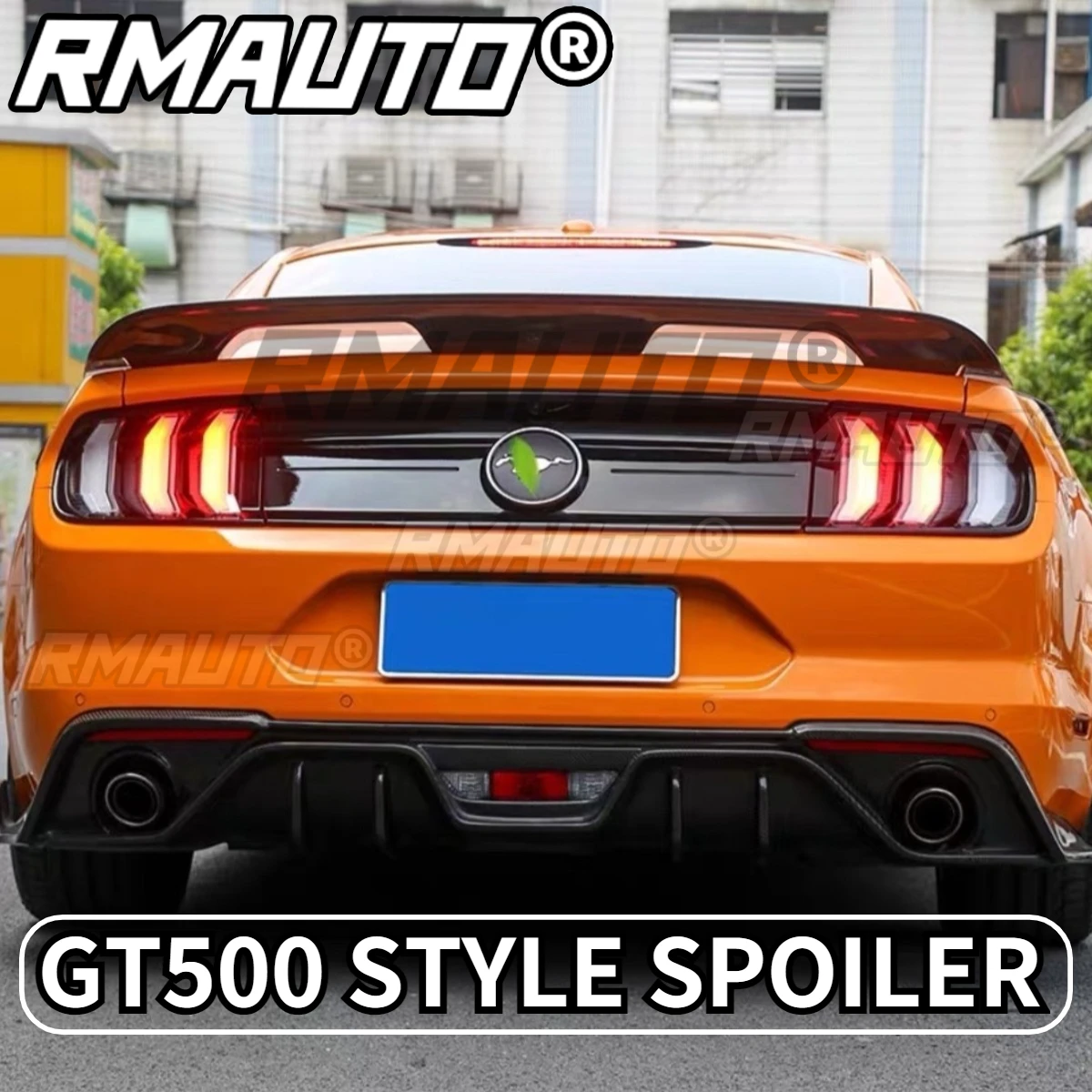 

Для Mustang 2015-2021 GT500 Стиль Углеродное волокно Задний спойлер багажника Крыло Высокое качество Автомобильный задний спойлер Комплект кузова Автомобильные аксессуары