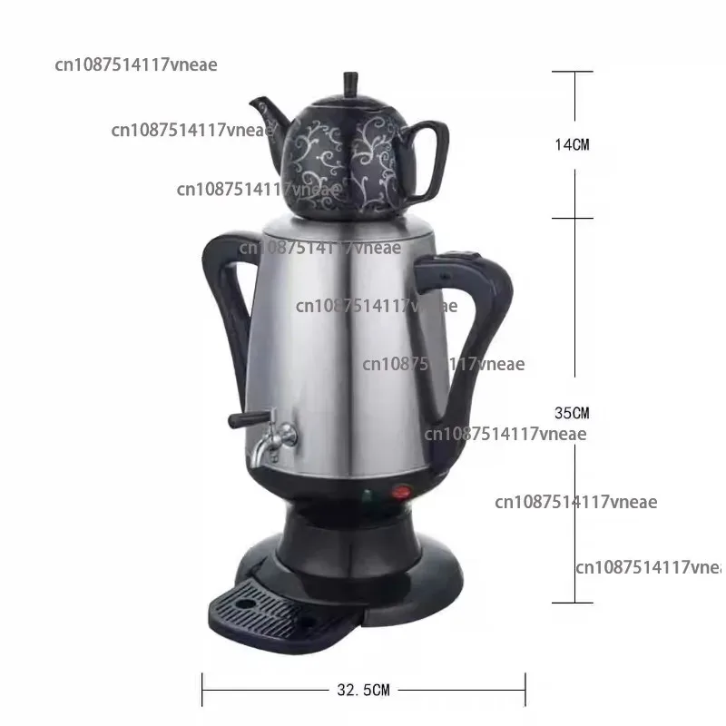 Mother and Child Pot Turkish Pot Samovar Electric Kettle Set, Turkish Kettle Brewed Black Tea