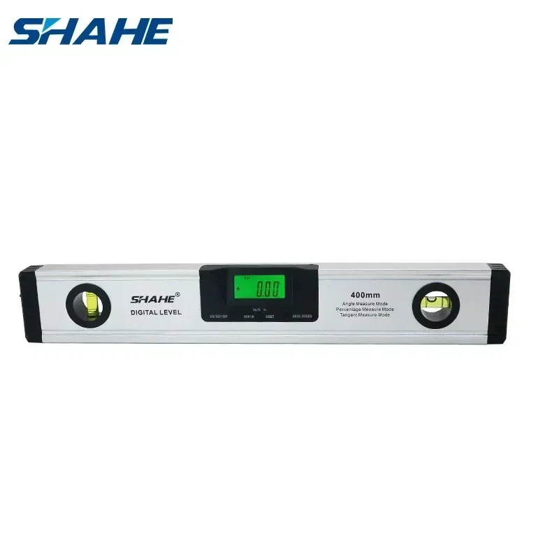 Shahe 400mm Magnetic Digital Protractor Angle Finder Inclinometer Electronic Level 360 Degree Aluminum Alloy Bubble Spirit Level