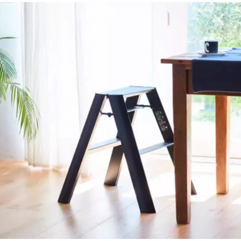 Multifunctional Ladder Household Folding Telescopic Herringbone Ladder Aluminum Alloy Three-step Ladder