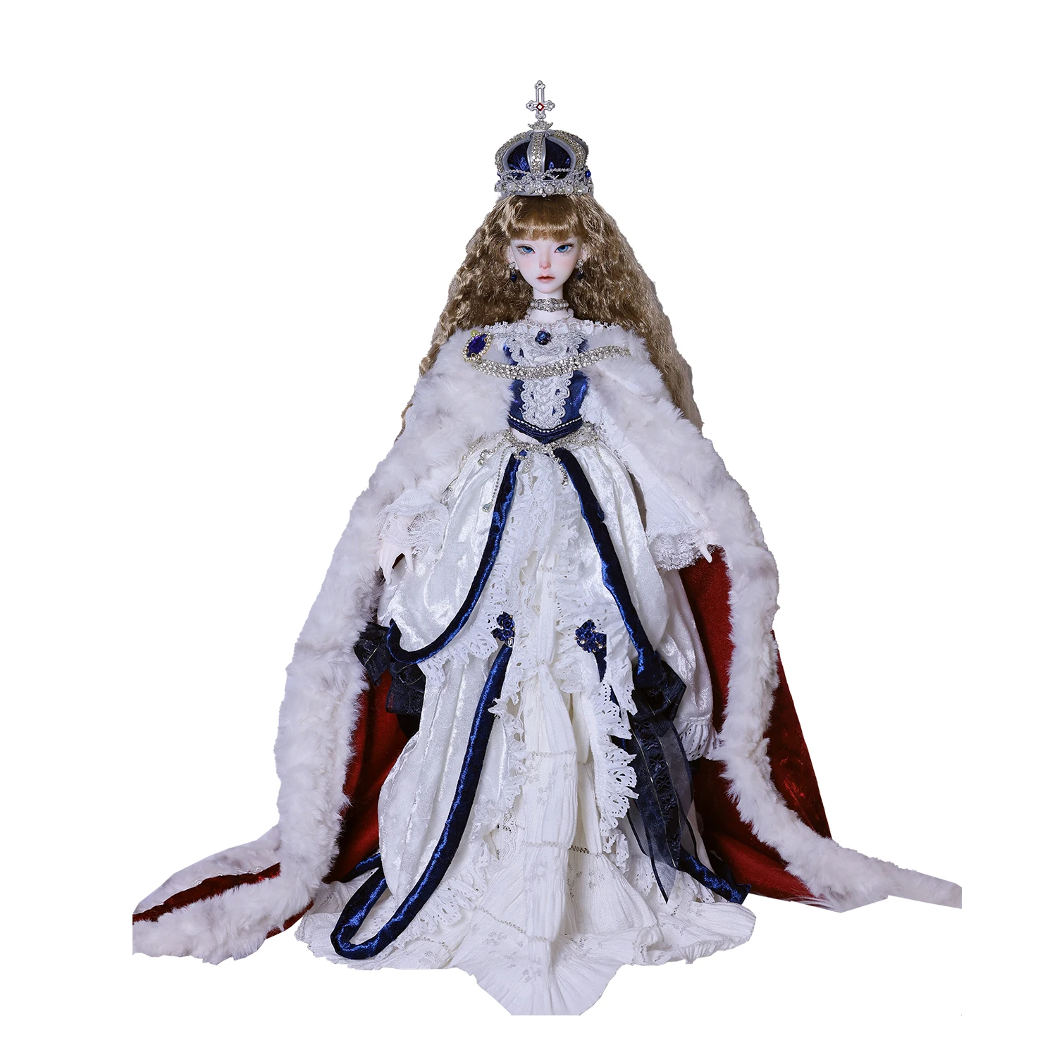 JOYBJD 1/4 Kael BJD دمية مجموعة كاملة خمر ملكة القرون الوسطى مع تاج Muxi الجسم الراتنج لعبة الشكل