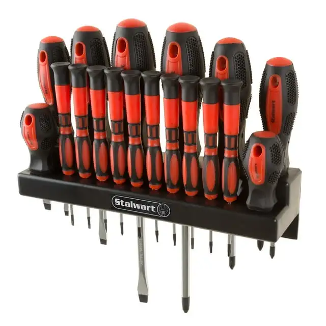 

18 Piece Screwdriver Set with Wall Mount and Magnetic Tips- Precision Kit