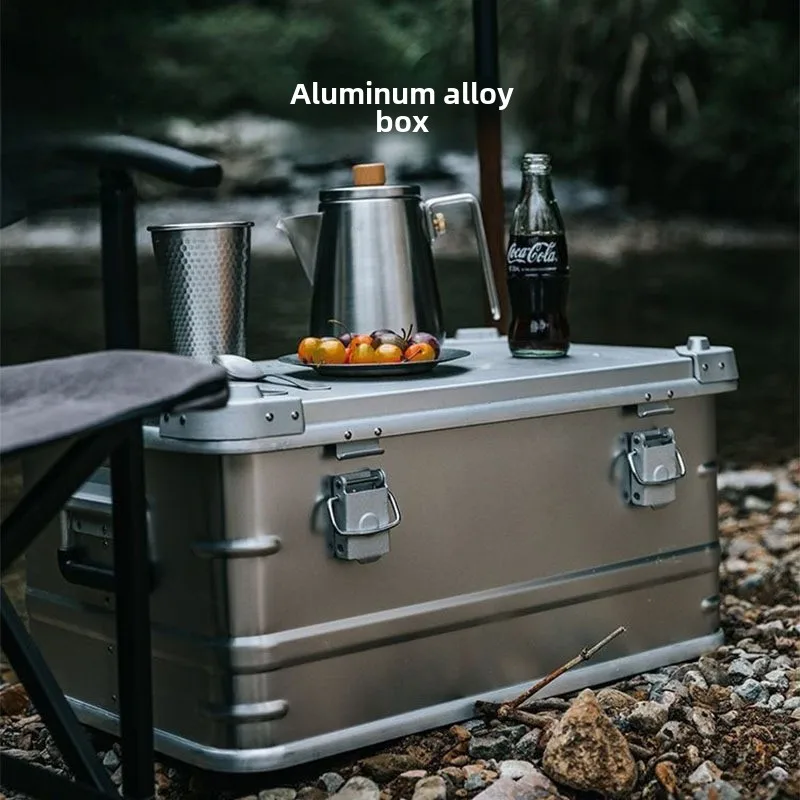 

Household Aluminum Alloy Suitcase Outdoor Storage Case Camping Car Suitcase