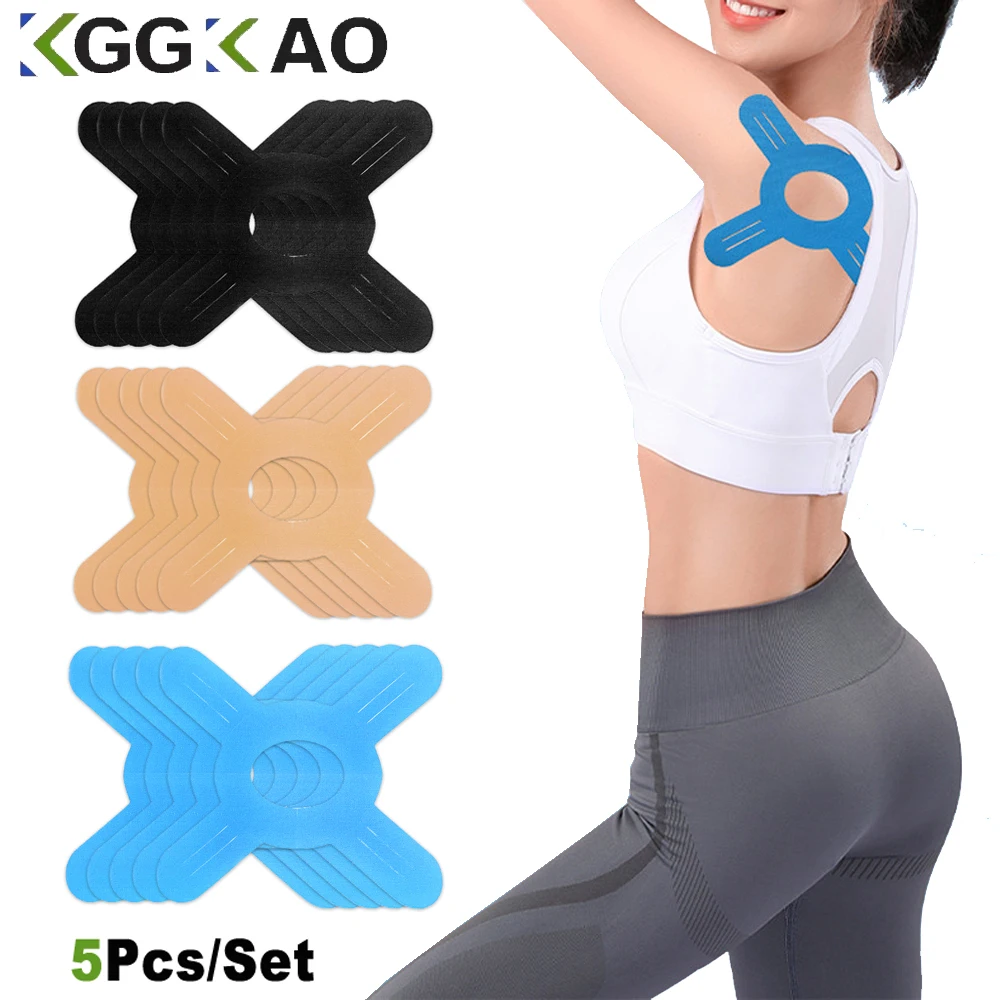 5 Stück Kinesiologie-Tape für Knie, vorgeschnittenes, wasserdichtes Knie-Tape zur Linderung von Knieschmerzen, vorgeschnittenes, sportliches Tape, langlebiges Knie-Tape