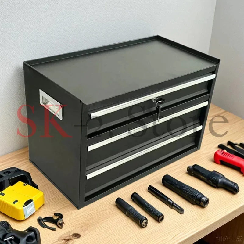 Multi-purpose Iron Desktop Tool Cabinet Metal Storage Box For Workshop Office Assembly Line Use