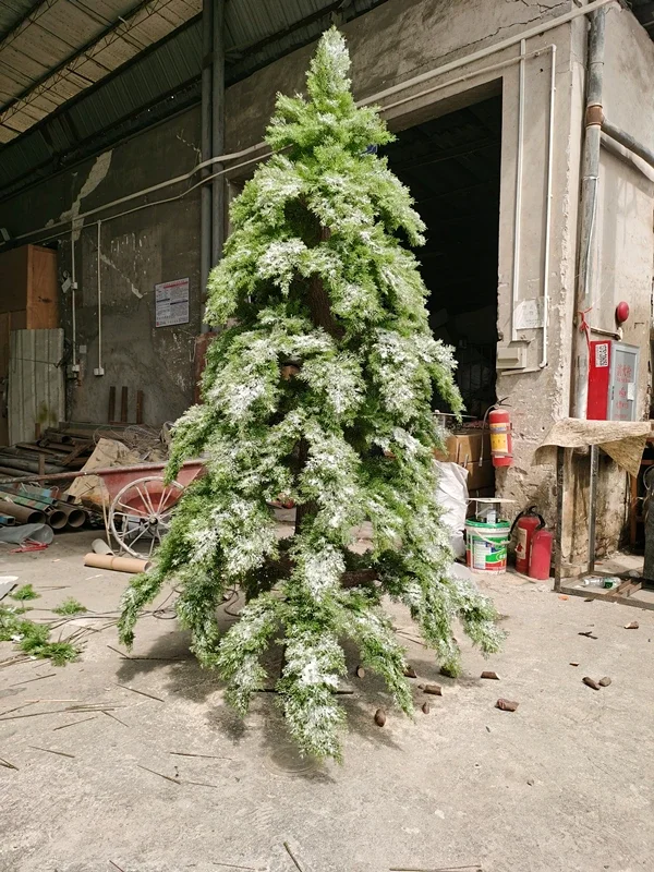 2026 Factory Cheap Price Home & Garden Decorative Large Fake Plant Green Big Artificial Cedar Trees for Yard Party Living Room D