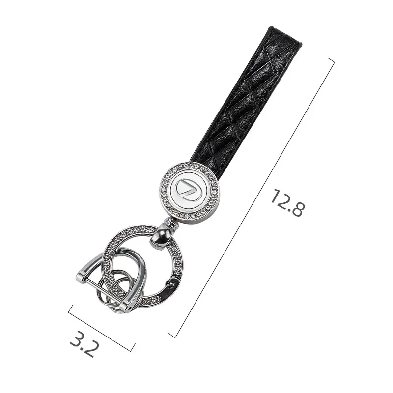 

Emblems Car Logo Crystal Keychain Key Ring Pendant Auto Accessories For Lexus F SPORT GS GX IS LS LX CT LC RC LBX NX RX 350h 450