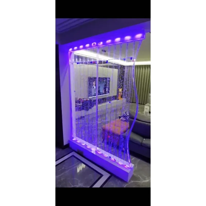 【2026】جدار فقاعة أكريليك لغرفة المعيشة ستارة مائية جدار عائلي مطعم مدخل شاشة تقسيم مبيعات المصنع مباشرة