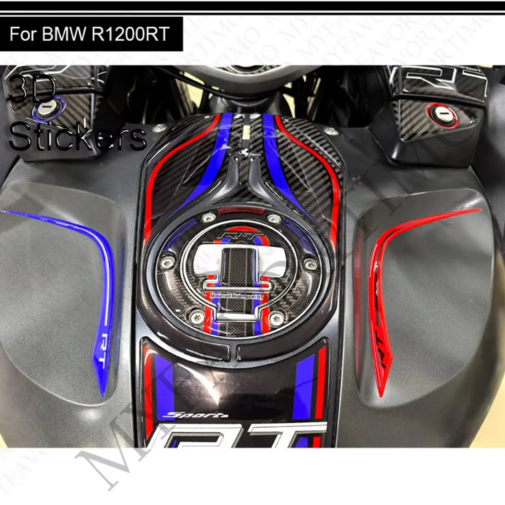 Motorcycle For BMW R1250RT R 1250 RT Protector Tank Pad Grips Kit Knee Stickers Decals Fairing Fender 2021 2022 2023 2024 2025