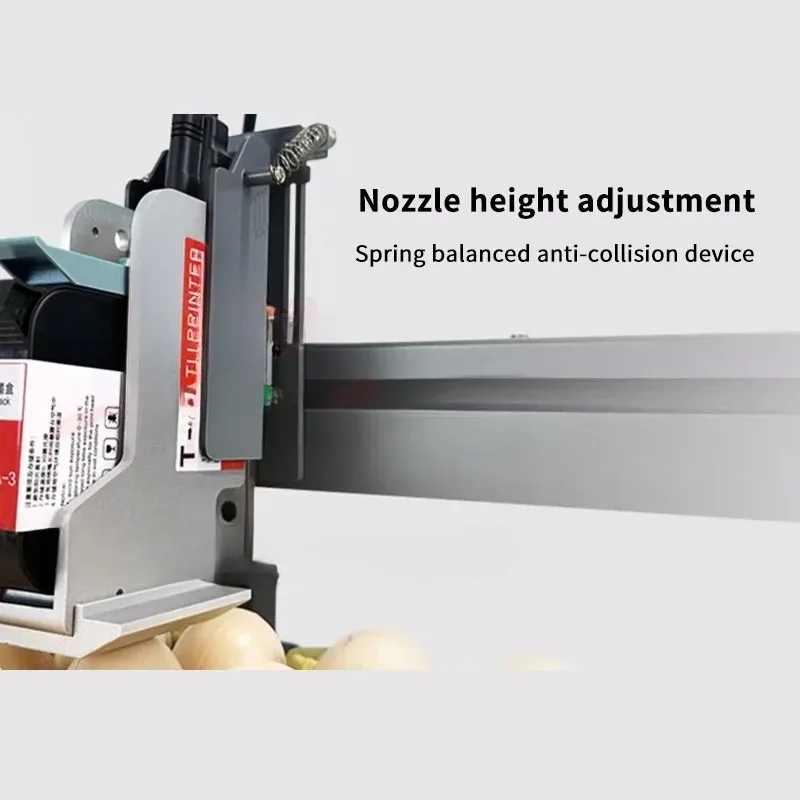 Six Printheads Assembly Line egg Coding Machine XY Axis Egg Coding Machine Adjustable Height Various Colors Available