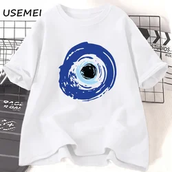 Nadchodzą dobre rzeczy zło Eye grafika T-Shirt zdrowia psychicznego kobiety mężczyźni Casual T Shirt Harajuku damska odzież koszulka męska