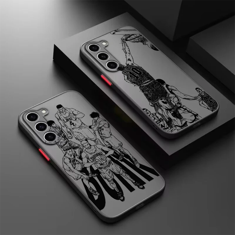 

Slam Dunk Popular Anime Art Frosted Translucent For Samsung A53 A52 A33 A32 A51 A71 A21S A13 A73 A50 A22 A12 5G Funda