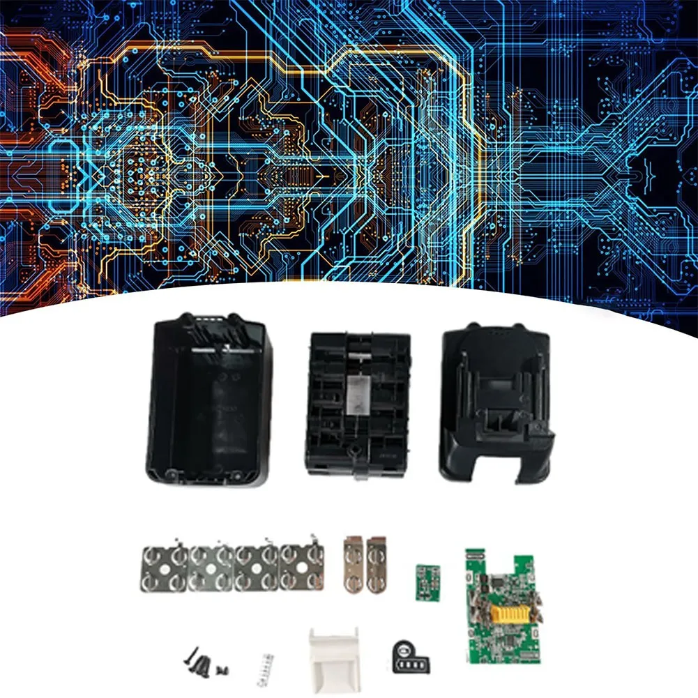 Kit de Circuit imprimé de charge PCB, boîtier en plastique pour batterie Makita 18V 18650 10 cœurs pour outils électriques