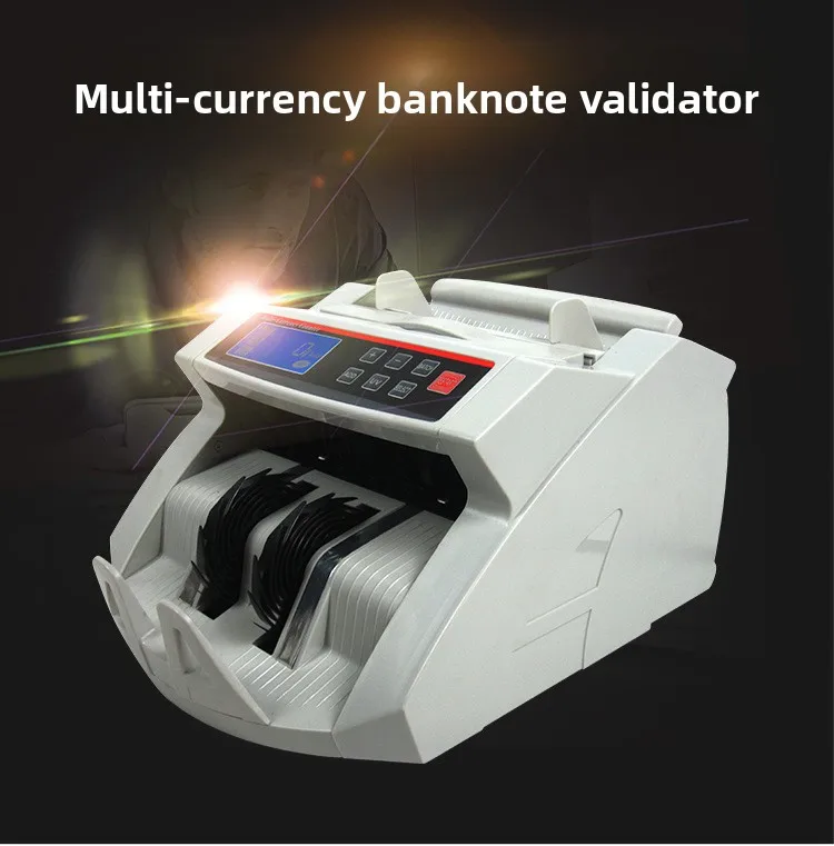 Banknote Detector Multinational Currency Counting Machine European American Dollars, British Pounds, Hong Kong Dollars