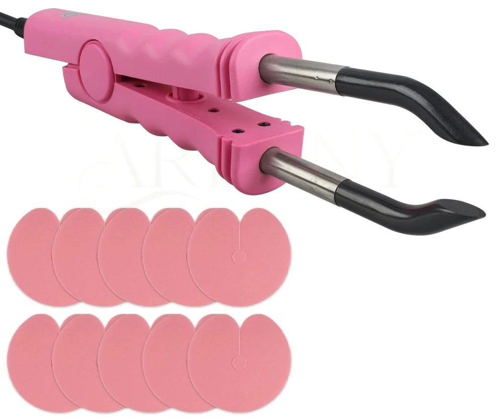 

（Big disount）Professional Hair Extensions Iron Keratin Bonding Tools for C/U/I/Flat Tip Melting Heat Iron Hair Connector Heat Sh