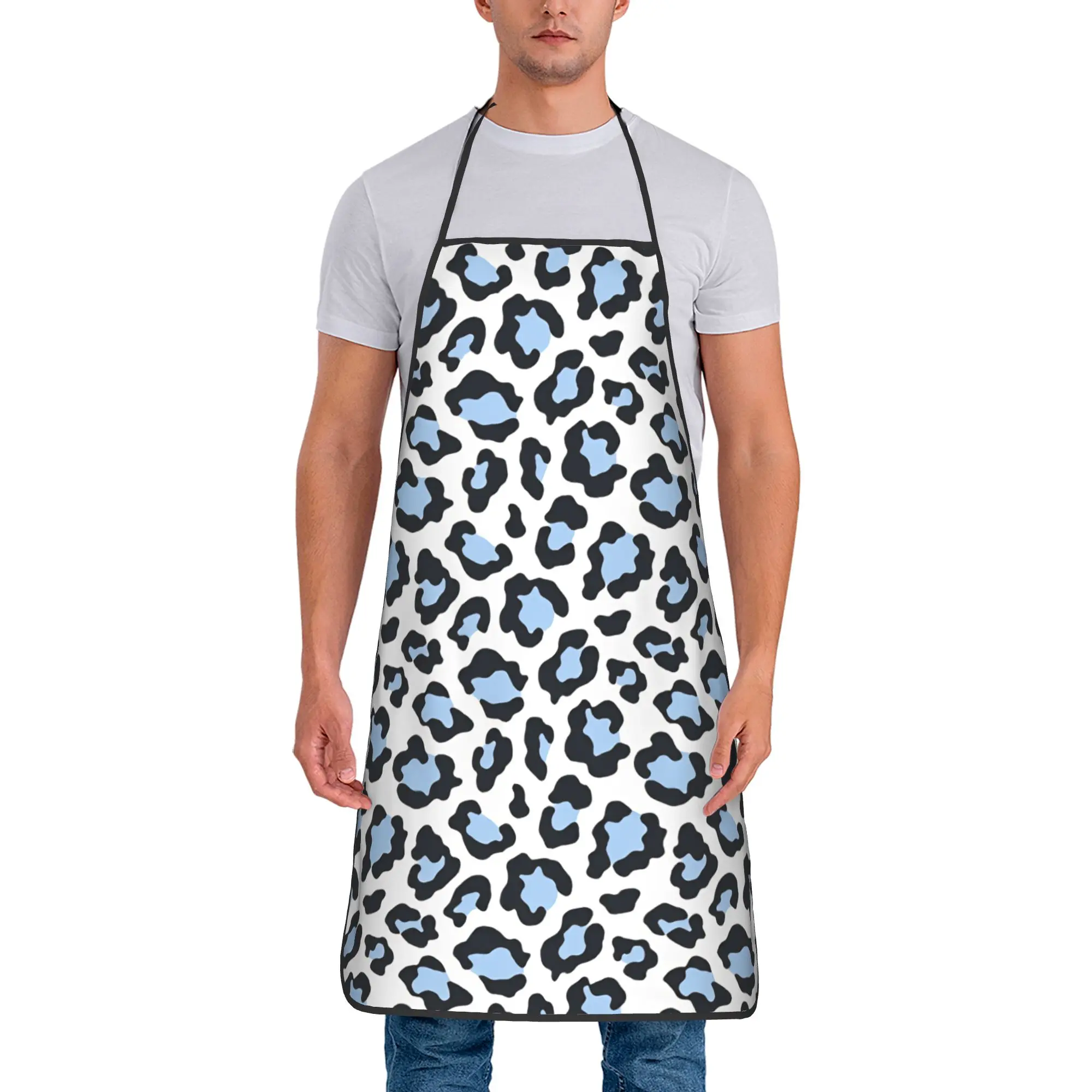 Leopard print  Apron  Cooking Barber Kitchen Accessories Home Cute Aprons without Pocket