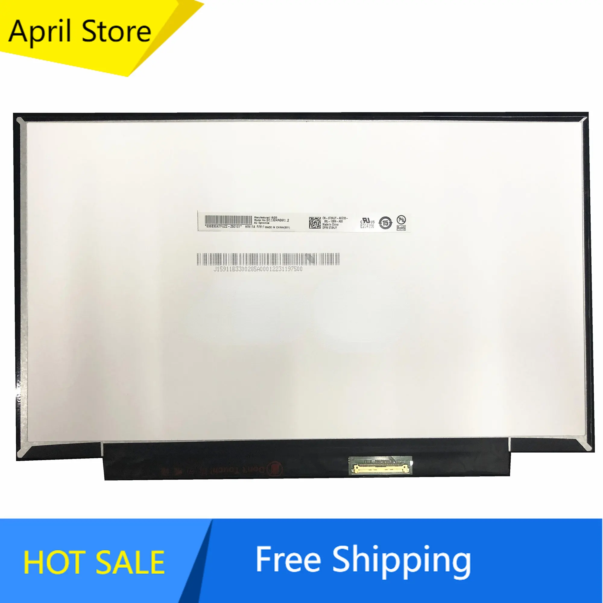 

B116XAB01.2 11.6''Laptop LCD Screen Panel 1366*768 40 Pins DP/N: 0T0HJY