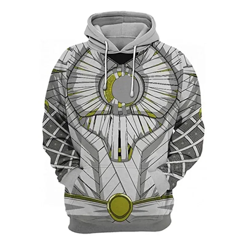 

111 www аниме герой лунный рыцарь уличная одежда с длинными рукавами толстовки костюм для косплея мужская куртка топ с капюшоном повседневный свитер