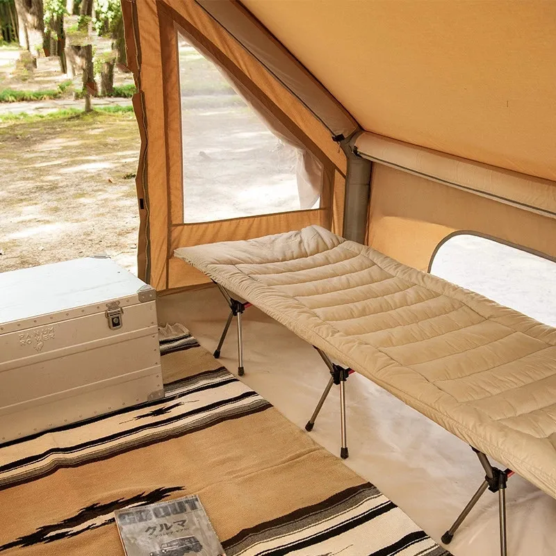 Funda de cama para acampar al aire libre, algodón ultraligero, suave, portátil, plegable, mantiene la Siesta caliente, piezas de Camping