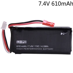 7.4V Batteria per Hubsan H502S H502E H216A RC Quadcopter Pezzi di Ricambio 7.4V 15C 610mAh Batteria Per RC giocattoli H502S H502E accessori