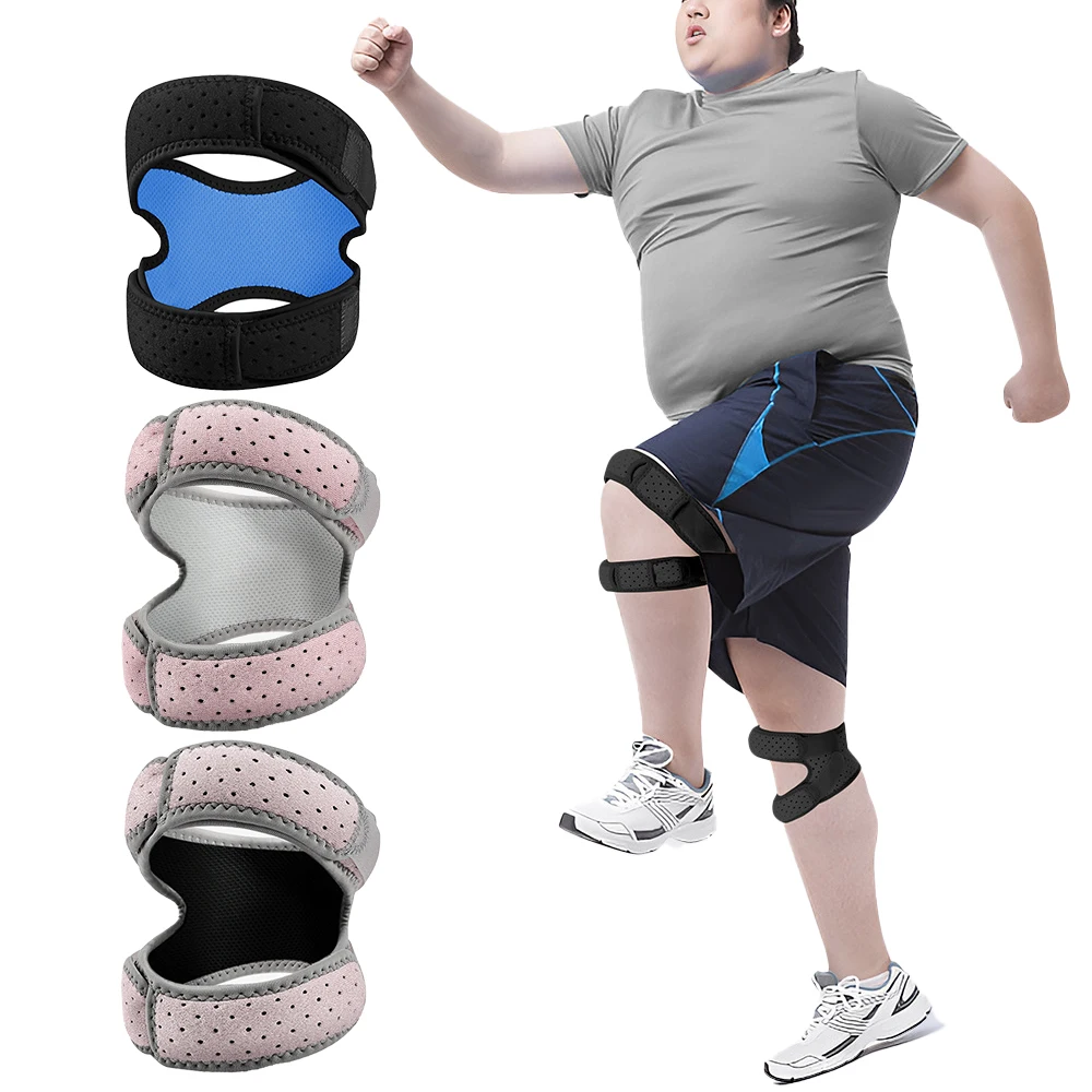 1 Stück Übergrößen-Kniescheibensehnen-Stützband, Knieschmerz-Linderung Verstellbares Neopren-Knieband für Laufen, Arthritis, Sprungknöchel – Detail 1