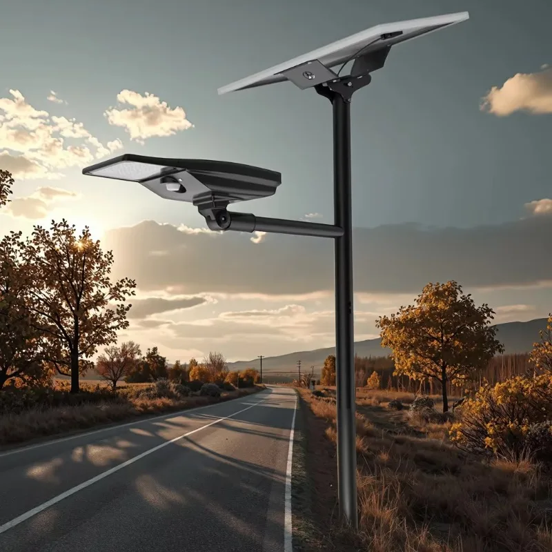 

Bes-selling All In Two Solar StreetLight Solar Panel Lamp Price Battery Aluminum Housing Split Type LED Solar Street Light With