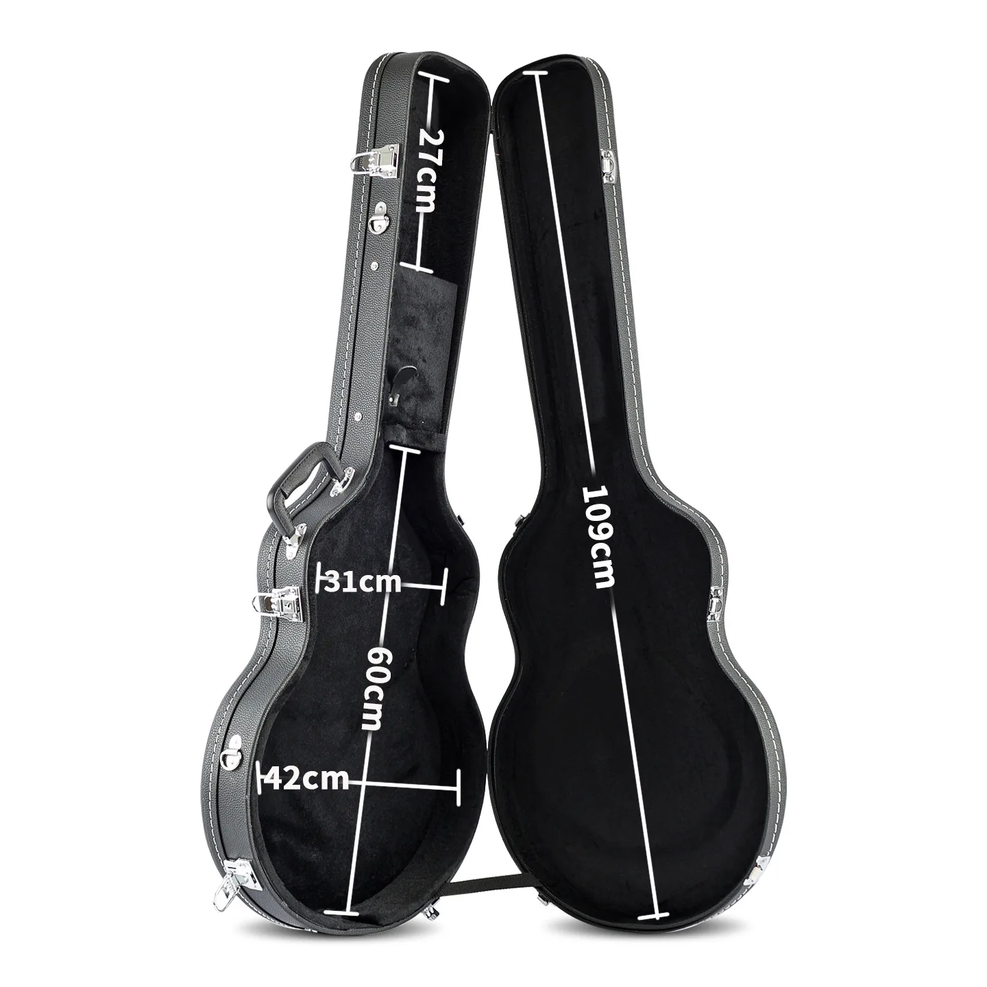 Electric Guitar Case Waterproof Moisture Jazz Guitar Shoulder Thick Anti Shock Leather Case Pressure Express Air Instrument Case