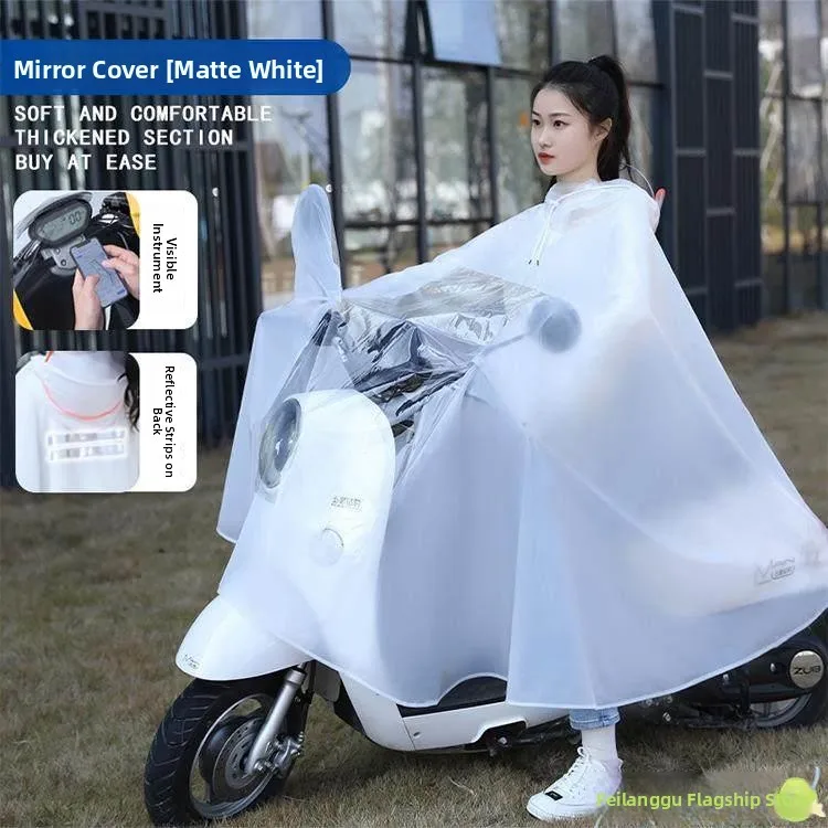 

Утолщенный дождевик для взрослых с детьми, мотоциклетный дождевик-пончо, унисекс, семейный стиль, для одного человека