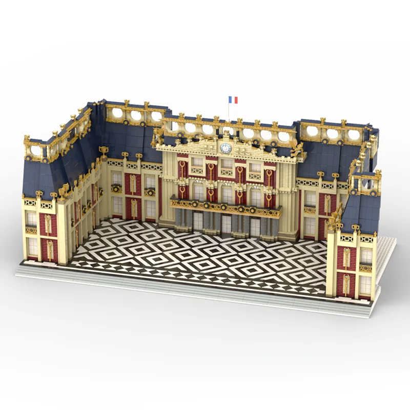 อาคารเมืองรุ่น Moc Building Blocks แวร์ซาย Palace รุ่นเทคโนโลยีอิฐประกอบวันหยุดก่อสร้างของขวัญชุดของเล่น