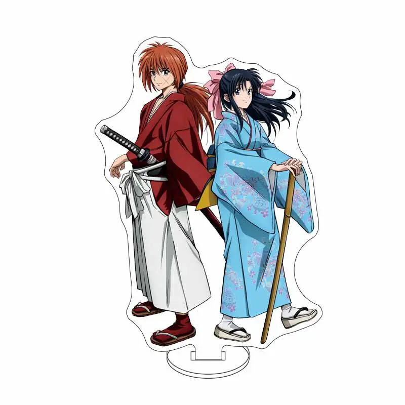 16CM Acrylic Figure Stand Anime Rurouni Kenshin Himura Kenshin Kamiya Kaoru Tomoe Yukishiro SagaraSanosuke Cos Ornaments Gifts - view 2