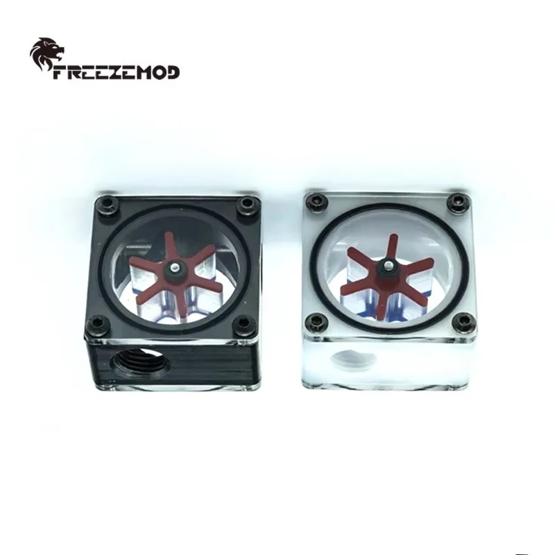 

Water Flow Meter, Speedometer 3 Ways POM+Acrylic G1/4''X3 Holes 41*41mm Black/White,LSJ-PO1