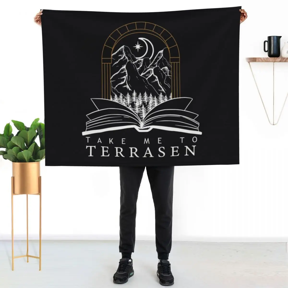 Take Me To Terrasen - Throne of Glass \t Throw Blanket Cute Plaid Vintage for babies Decorative Beds Travel Bed covers Blankets
