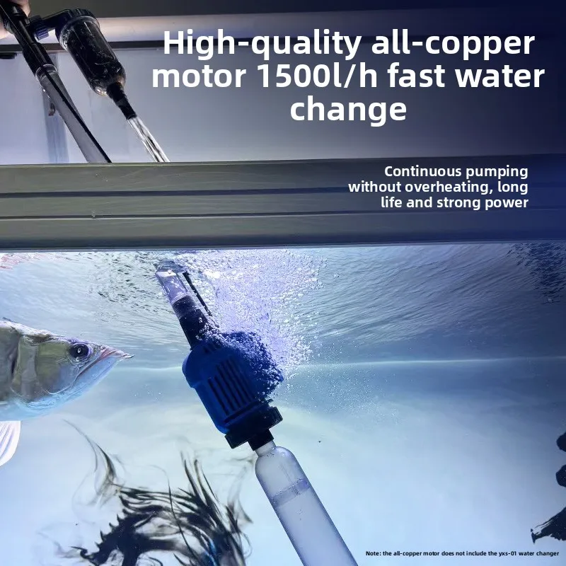 Automatic Electric Aquarium Water Changer Pump Vacuum Gravel Cleaner Fish Tank Siphon Waste Remover