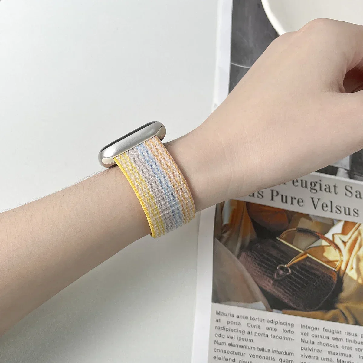 Nylon Sport loop Strap For Apple Watch Band 44mm 42/40mm 45mm  38/41mm pride Bracelet iwatch Ultra2 49mm Series 9 8 se 2030 image 3