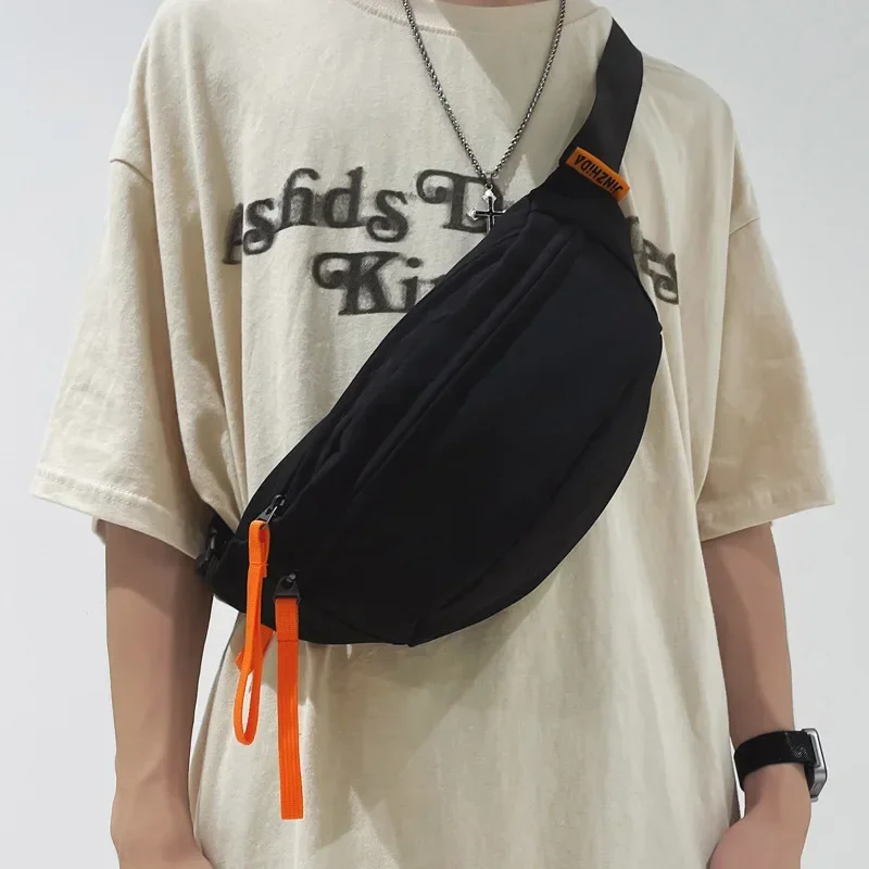 Waterproof Chest Bag Street Casual Hip Hop Fanny Pack Men Women Orange Green Multifunction Crossbody Shoulder Bag fanny pack