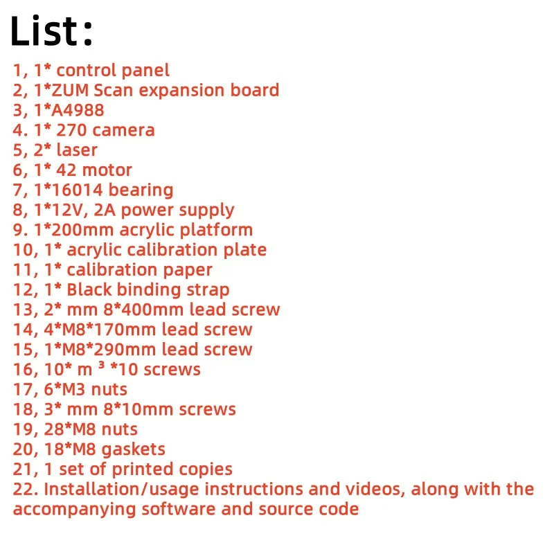 Picture 7: 3D laser scanner DIY home camera complete set 3D scanner Computer and Office Electronics Computer
