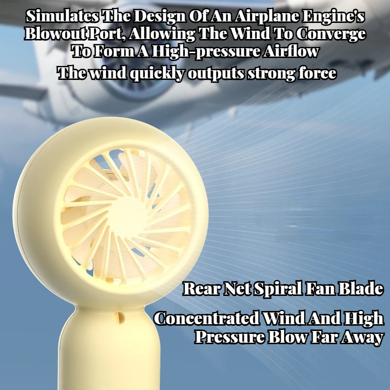 New 3-Speed Handheld USB Mini Electric Fan - Portable with Stand for Students, Desktop, Dormitory, Outdoor & Car Use