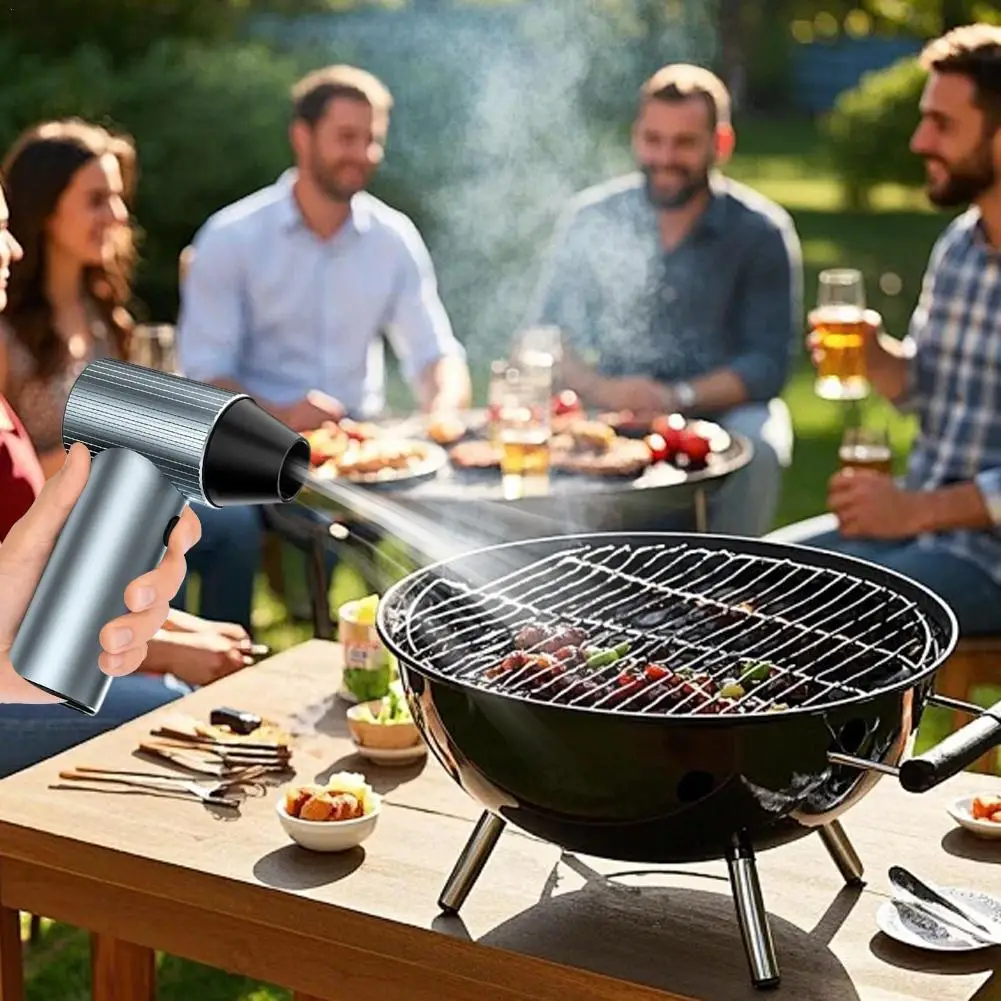 

9000RPM Hurricane Fan Outdoor Turbofan, High Speed Handheld Metal Fan for Dust Removal, Portable Boosting Hair Dryer