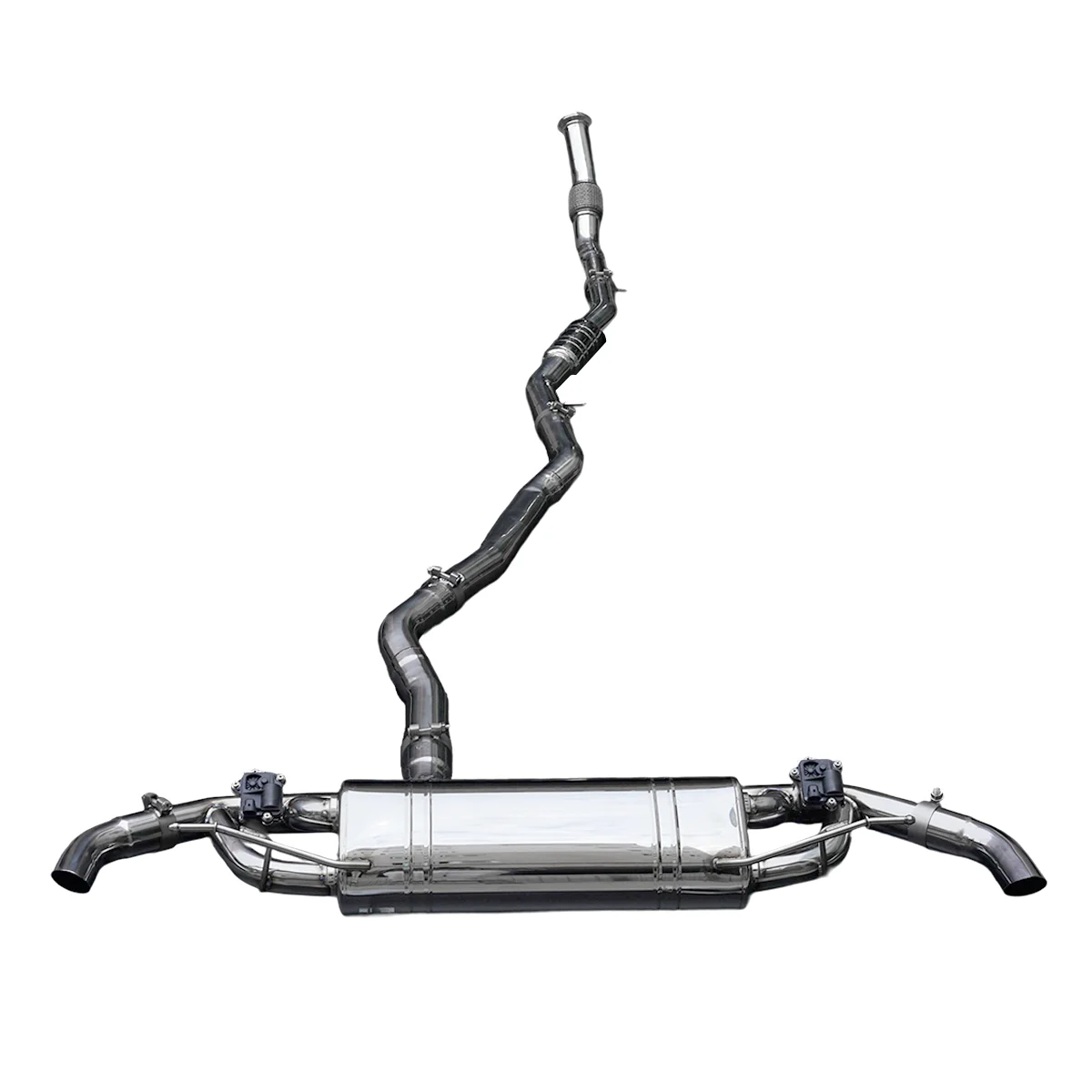 Titanium Track Exhaust for P11 V8TT Hypercar - FIA Sound, Dual Central Tips, 11.5kg Weight Save, Direct Fit