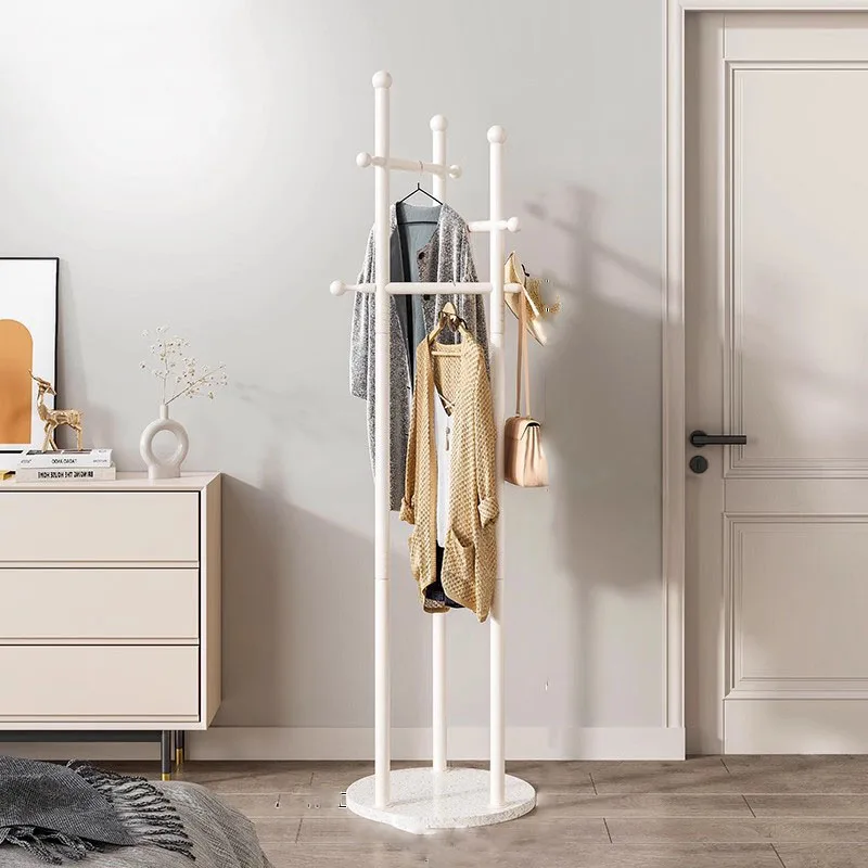 

Furniture Home Hangers Clothes Rack Standing Coat Racks Hanger Stand Wall Clothing Commodes Multifunction Perchero Room Bags