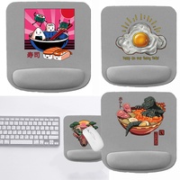 Ergonomic Wrist Rest Mouse Pad Comfortable Square Thickened Wrist Support Mice Mat Soft Mouse Pad for Japan Pattern Series