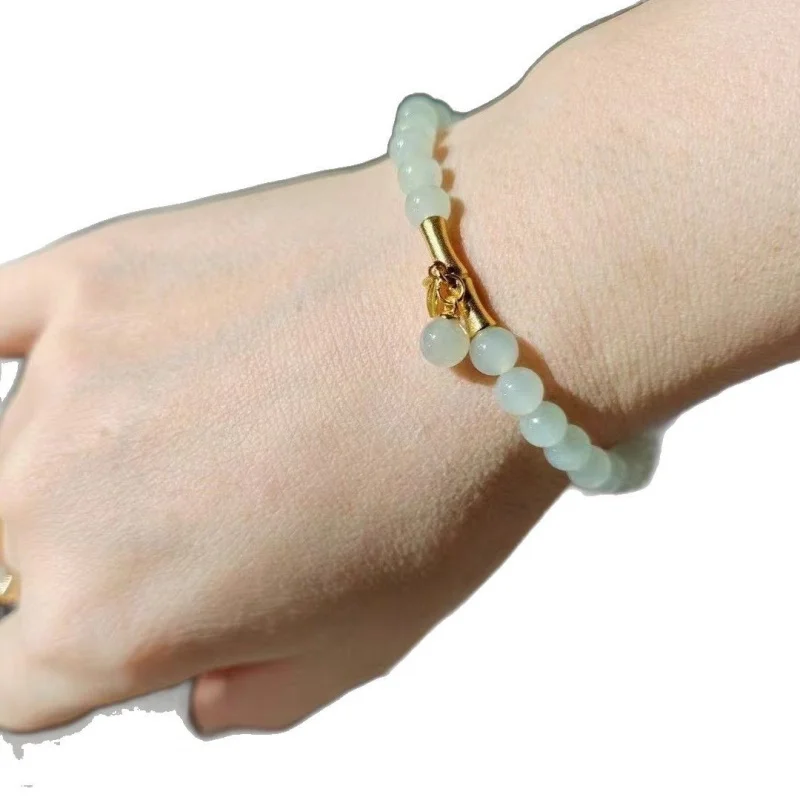 Gelang Daun Naik Hetian Jade